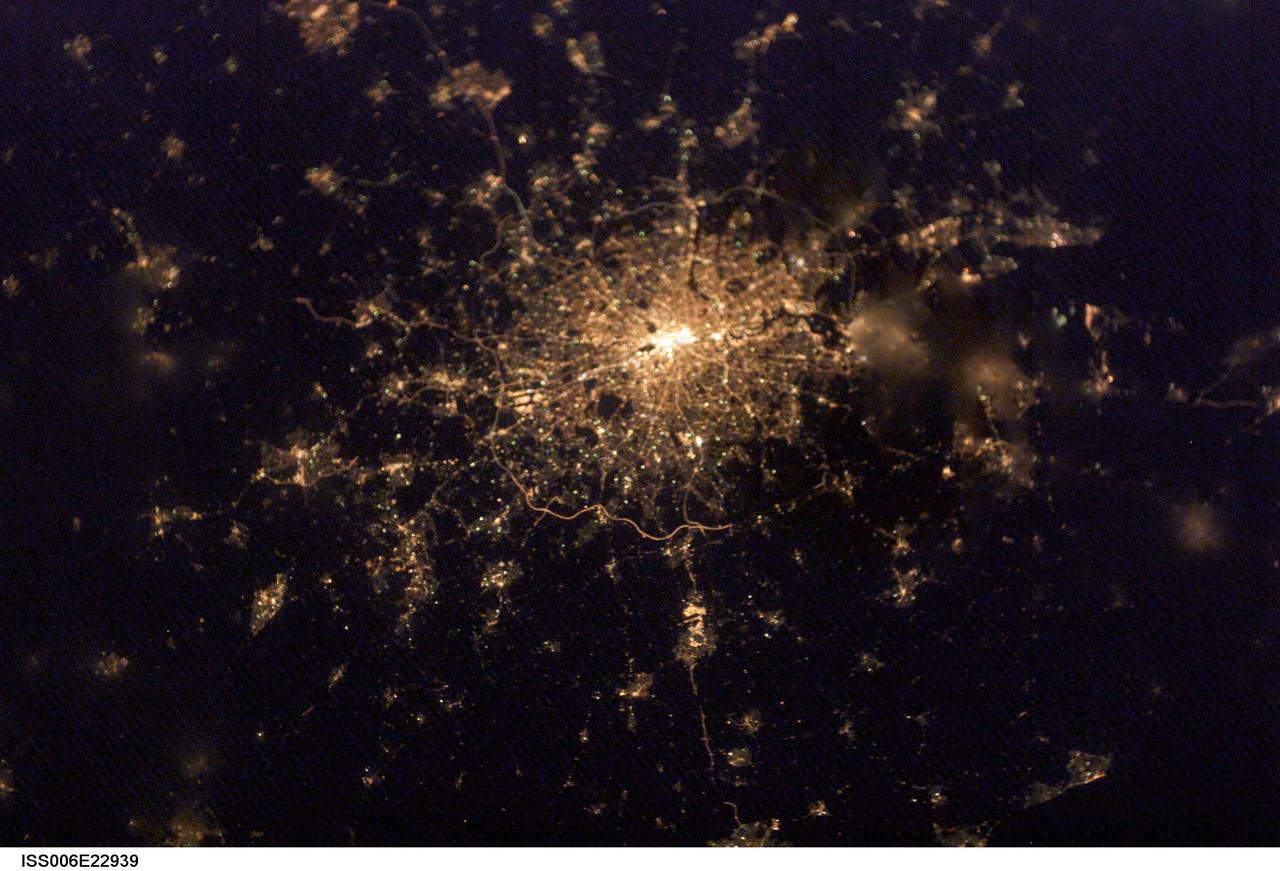 Astronaut photograph of a night-light network. Identify the place shown.